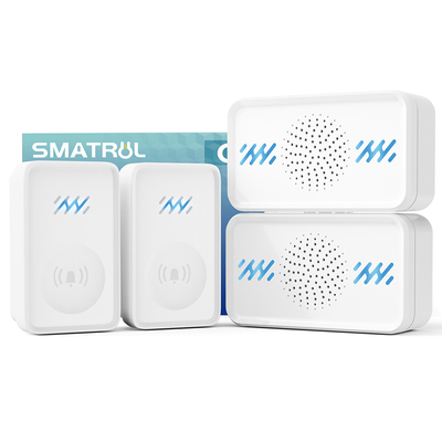 Bel pintu Tanpa baterai Ring Chime Tanpa baterai 58Ring Tones 4-Level Volume Waterproof Doorbell Wireless Self-Powered
