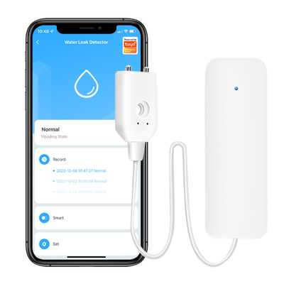 Tuya Smart Wifi Sensor Kebocoran Air Detektor Banjir Smart life APP Notifikasi Alert Alarm Keamanan Rumah