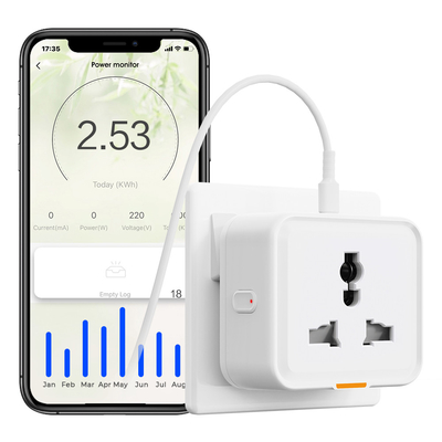 Tuya Universal Socket Type-C outlet 16A WiFi RF433 Adaptor Perjalanan Tuya Smart Home Plug