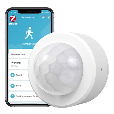 Tuya Zigbee 3.0 PIR Motion Detector Sensor Luminance 2 in 1 Sensor Keamanan Anti Pencurian Sensor Smart Sensing Cahaya