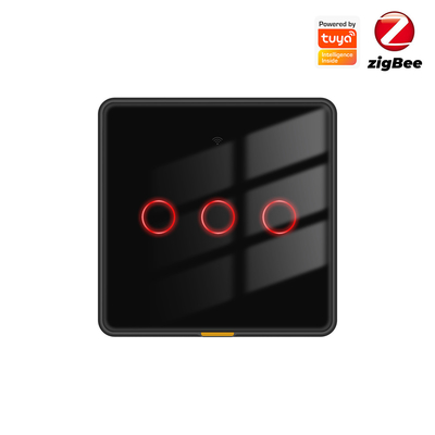 Tuya Zigbee Smart Light Switch ️ Tidak ada kabel netral, tidak perlu kondensator, 100-250V, kontrol suara & aplikasi, kompatibel dengan Alexa & Google Home, EU Touch Switch