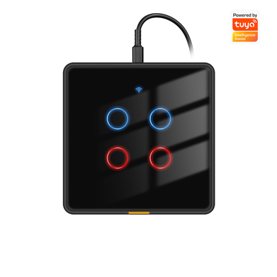 Beli Tuya WiFi Touch Wall Switch Type C, Standar UE, RF433, 110-240V, dengan Timer dan Kontrol Suara, Kompatibel dengan Alexa dan Google Home untuk Pencahayaan Smart Home pembuatan online