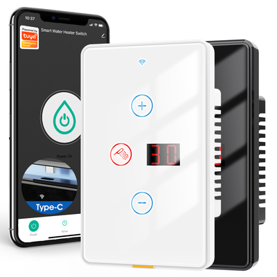 Harga yang bagus Wifi Pemanas Air Saklar Tipe c Timing Voice App Alexa Google Home Tuya Smart Home Wireless Boiler US Switch 20A on line