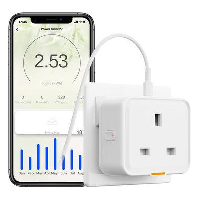 Harga yang bagus Tuya Smart Home Plug UK Socket Travel Adapter Konversi Outlet APP Voice Bekerja Dengan Alexa Tipe C 16A WiFi RF433 on line