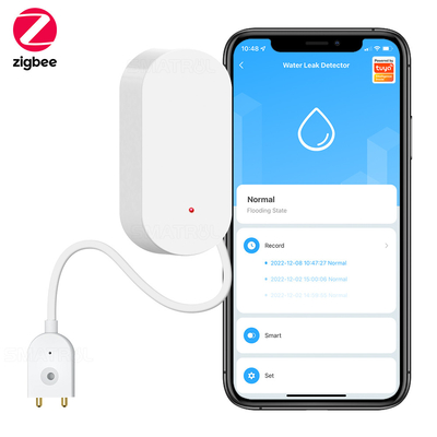 Harga yang bagus Zigbee Water Leak Sensor Smart Home Notification Alerts Air Banjir Kebocoran Alarm Rumah KeamananTuya Flood Detector on line