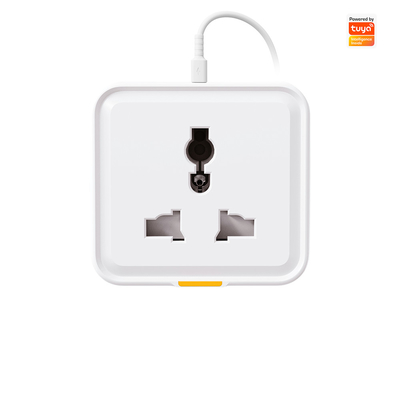 Harga yang bagus Tuya Smart Home Plug: Universal Type-C 16A WiFi RF433 Travel Adapter Socket dengan kontrol aplikasi, kompatibilitas asisten suara, dan pemantauan energi on line