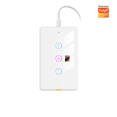 Harga yang bagus Tuya WiFi Fan Light Switch Type C dengan Timer dan Kontrol Suara, Kompatibel dengan Alexa dan Google Home untuk Otomatisasi Smart Home on line